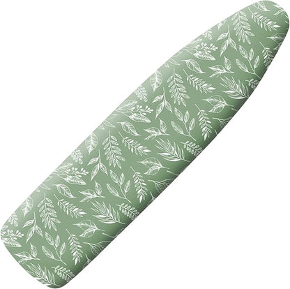 Extra Thick Ironing Board Cover and Pad, 15x54 Ironing Board Cover, Resist Scorching and Staining,Elastic Edges,Sage Green Spring Summer Plants