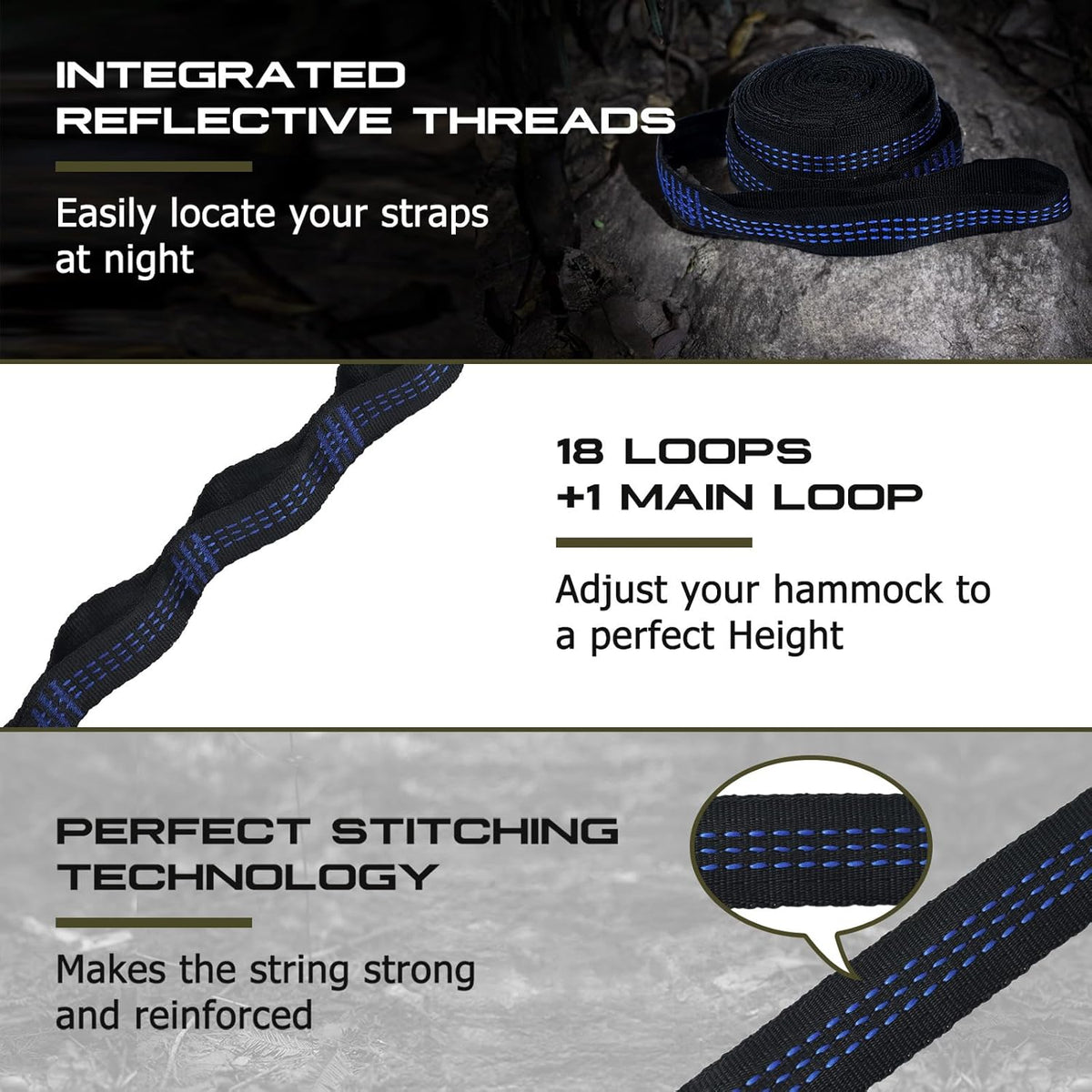 Camping Hammock, Portable Hammocks with Mosquito Net,Lightweight Nylon Parachute Hammock with 10ft Tree Straps,Camping Gear Must Haves for Travel,Hiking,Backpacking,Beach,Patio-Plaid Camouflage