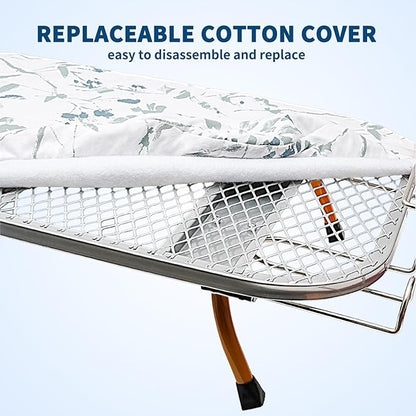 Tabletop Ironing Board Folding with Iron Holder and Iron Rest, Portable Space Saving Small Metal Ironing Board