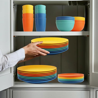 40Pack plates and bowls sets for kids