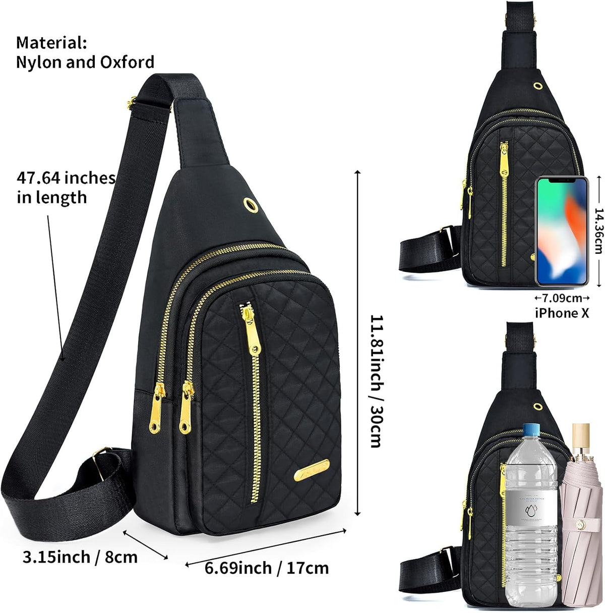 Small Sling Bag For Women Men Casual Crossbody Sling Backpack