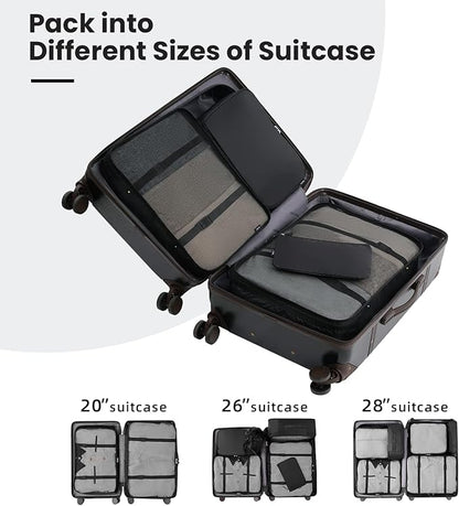 BAGAIL 6 Set/8 Set/10 Set Packing Cubes Various Sizes Packing Organizer for Travel Accessories Luggage Carry On Suitcase