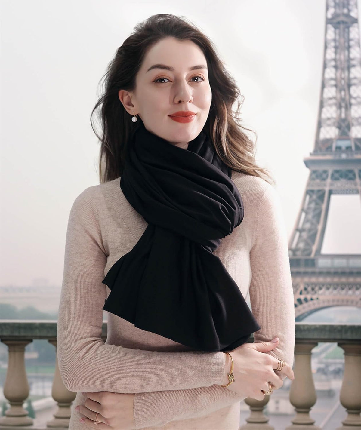 VENVSBEE Shawl Wraps for Women, Travel Scarf Soft Blanket Wrap Pashmina Travel Accessory for Airplane