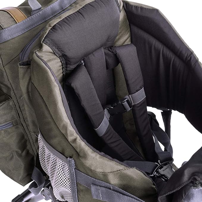 ClevrPlus Urban Explorer Child Carrier Hiking Baby Backpack, Olive Green