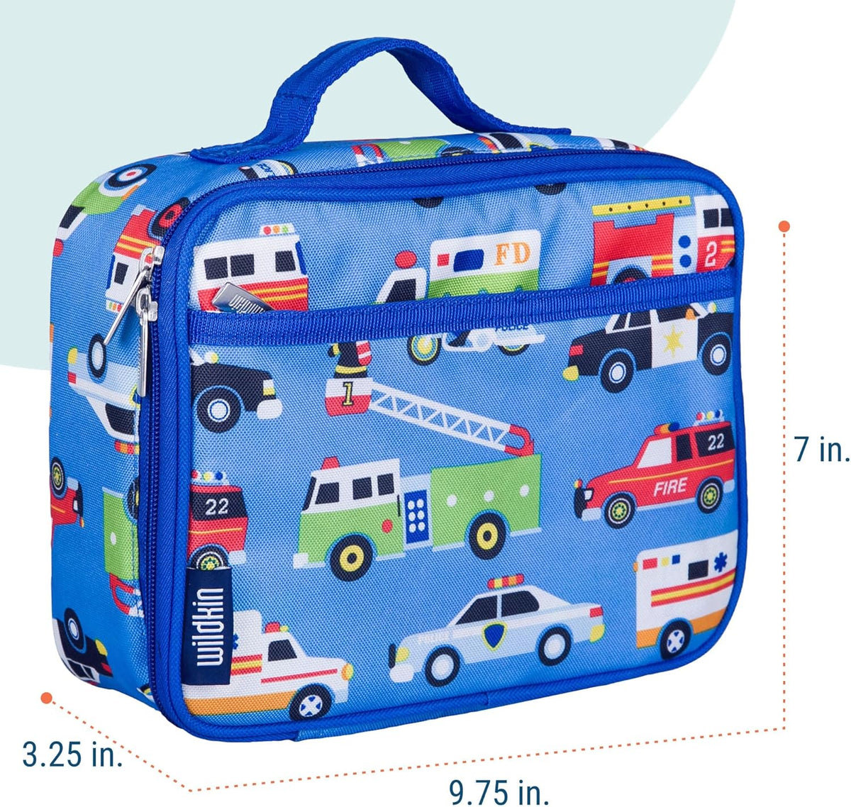 Wildkin Kids Insulated Lunch Box – Durable and Reusable for School & Travel - Heroes