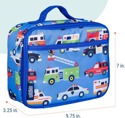 Wildkin Kids Insulated Lunch Box – Durable and Reusable for School & Travel - Heroes