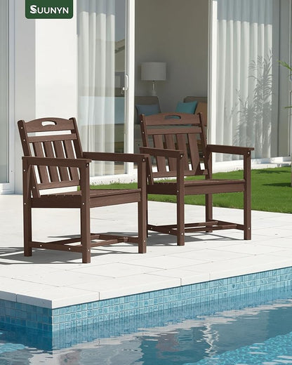 Set of 2 Weatherproof Patio Chairs