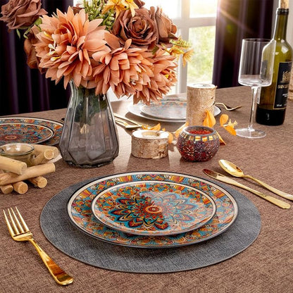 60PCS Bohemian Plastic Plates