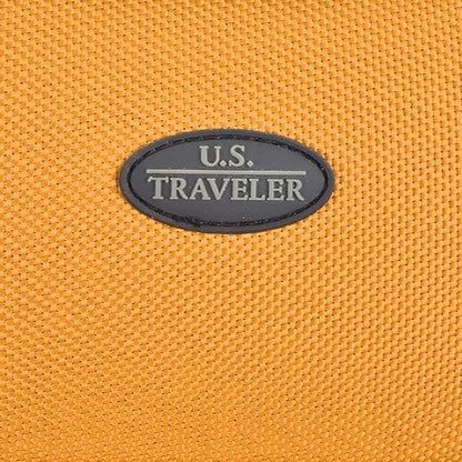 U.S. Traveler Lightweight Rolling 20" Carry On Luggage Softside Suitcase, Orange, 2 Wheel Single