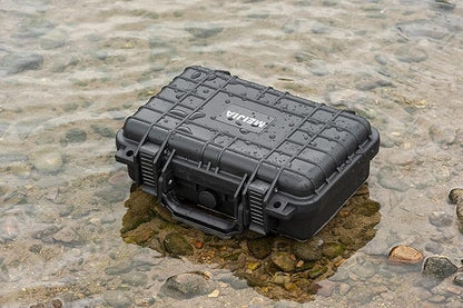 MEIJIA Portable All Weather Waterproof Protective Hard Case, Small Camera Case,Dry Case with Customizable Foam,Fit Use of Drones, Camera,Equipments, 11.65 ”x8.35”x3.78”