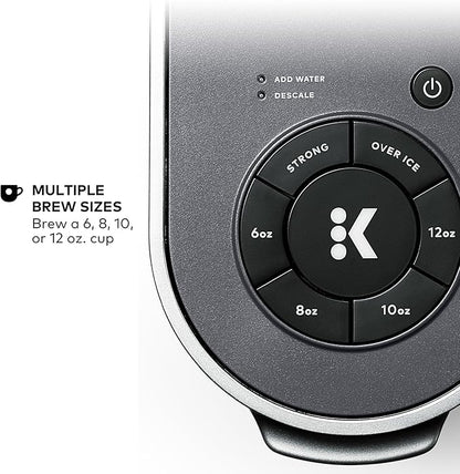 Keurig K-Supreme Single Serve K-Cup Pod Coffee Maker, MultiStream Technology, 4 Brew Sizes, 66oz Dual-Position Removable Reservoir, Gray
