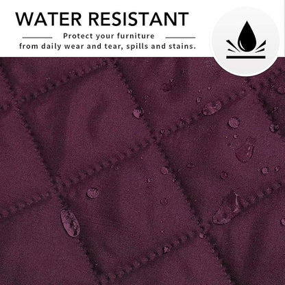 Easy-Going Sofa Slipcover L Shape Sofa Cover Sectional Couch Cover Furniture Protector Mat for Pets Dog Cat (Small,Wine/Wine)