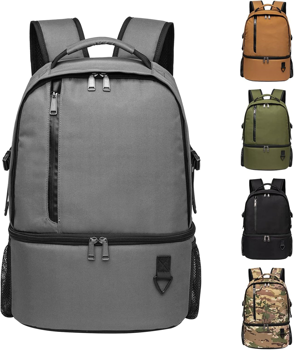 TUGUAN Insulated Cooler Backpack 38 Cans Double Deck Leakproof Lightweight Soft Lunch Backpack Small Cooler Bag Beach Picnic