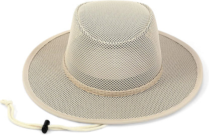 Elias Mesh Breezer Hat for Men & Women - Lightweight Breathable Sun Protection with Wide Brim