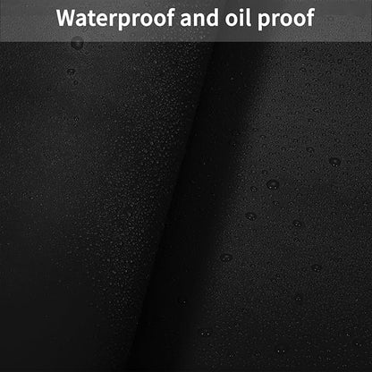 Leather Desk Mat,1.8mm Thick,17x48 Inch Desk Cover,Desk Protector Mat,Dresser Cover Top,Leather Table Cover,Side Table Cover,Office Desk Cover,Office Table Cover(Black+Wine Red,17x48)