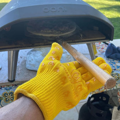 Grill Armor Oven Gloves 932°F Extreme Heat & Cut Resistant Oven Mitts with Fingers for BBQ, Cooking, Grilling, Baking – Accessory for Smoker, Cast Iron, Fire Pit, Camping, Fireplace, Griddle & More