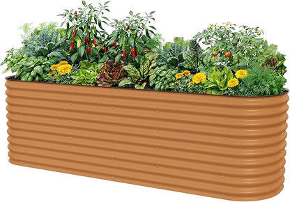 32" Extra Tall Raised Garden Bed Kits, 2.5 x 9.5 x 2.7ft Deep Root 10 in 1
