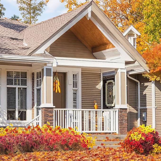 20 Bundles UV Resistant Artificial Fall Flowers