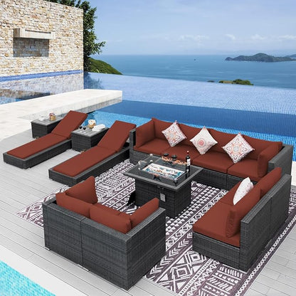 NICESOUL 13 Piece Large Outdoor Sectional