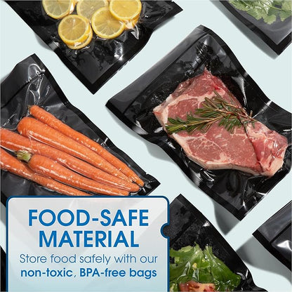 Spartan Industrial 8" X 12" Vacuum Seal Bags - 100 Count BPA-Free Food Storage Bags for Marinating, Freezing, Sous Vide Cooking