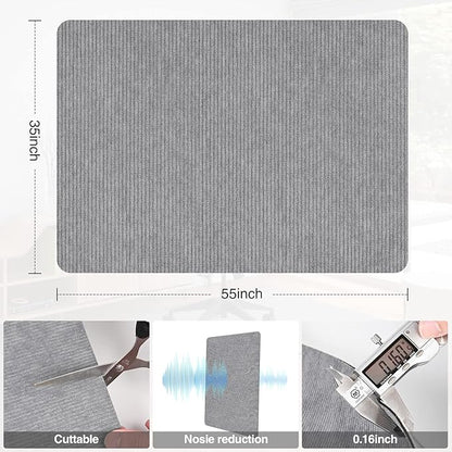 Placoot Desk Chair Mat for Hardwood Floor & Tile 55"x35" Office Chair Mat for Rolling Chairs Large Anti-Slip-Recyclable Material Computer Rug for Office