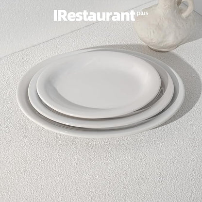 Stoneware Narrow Rim Commercial Grade Dinnerware,Bright White Oval Platter 11.5" x 8.5", Case of 12