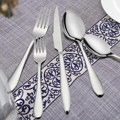 LIANYU 48-Piece Silverware Set for 8
