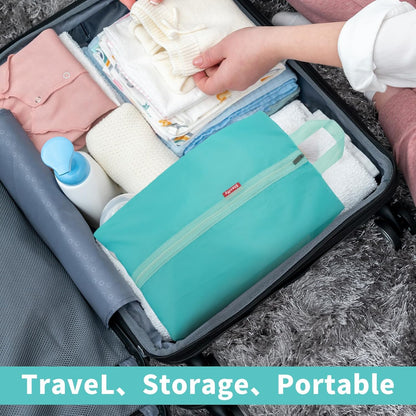 6pcs Portable Shoe Organizer, Travel Pouches with Zipper, Golf Shoe Bags, Clothes Bags, Soccer Cleats Bag Shoe Pouch for Gym, Waterproof, Odor-Resistant (Blue)