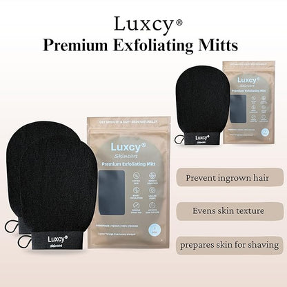 Premium Korean Exfoliating Mitt & Body Scrubber Glove, Viscose Fiber Dead Skin Remover for Smooth, Radiant Skin, Shower Skincare, Keratosis Pilaris Treatment & Self-Tan Prep (1 Pack)