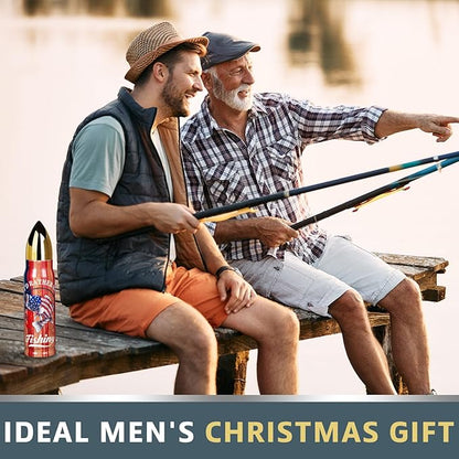 Fishing Gifts for Men Dad - Stocking Stuffers for Adults Mens Gifts Ideas - 17 oz Cool Tumbler Presents - White Elephant Gift for Dads Who Have Everything - Dad Gift Christmas -Stocking Stuffers 2025