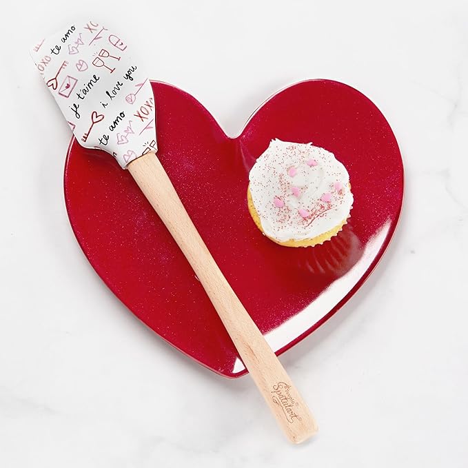 Tovolo Love Script Spatula, Kitchen Utensil for Food and Meal Prep, Baking, Mixing, Turning, and More