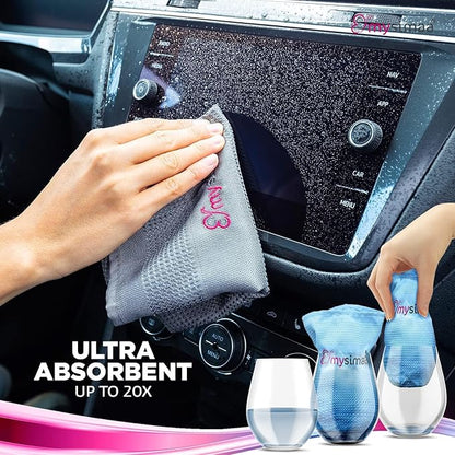 XL Lint Free Microfiber Cleaning Cloth, Cleaning Rags, Microfiber Towels, Glass Cloths, Lint Free Towel, Window Cleaning Cloth - Set of 12