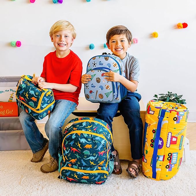 Wildkin 12-inch Kids Backpack – Padded, Adjustable, Ideal for Daycare & Travel - Game On
