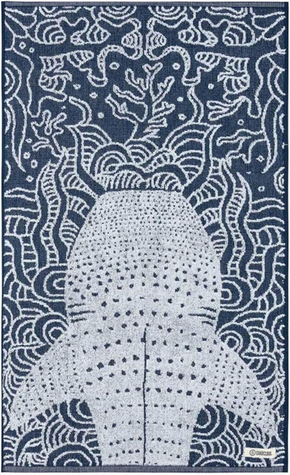 Sand Cloud Turkish Beach Towel - Sand Free - 100% Organic Turkish Cotton Yarn - Quick Dry Towel for Beach, Picnic, Blanket or Bath Towel - As Seen on Shark Tank - Marine Life (Whale Shark)