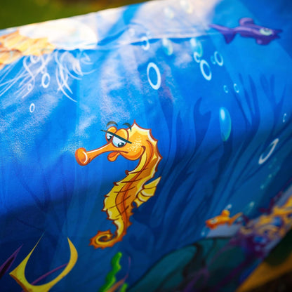 Elite Trend Quick Dry Towel Large 63x31 Inch - Microfiber Beach Towel - Perfect for Beach, Travel, Swimming, Pool, Yoga, Hiking, Camping - Lightweight, Fast Drying, Compact for Adults (Sea Animal)