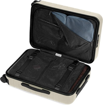 Away Carry-On Luggage, Lightweight Hardside Suitcase with Spinner Wheels, 22 Inch Airline Approved, TSA Lock, Salt White Matte