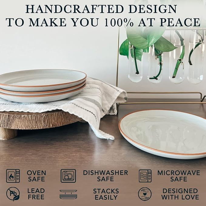 MORA Ceramic Plates Set, 7.8 in