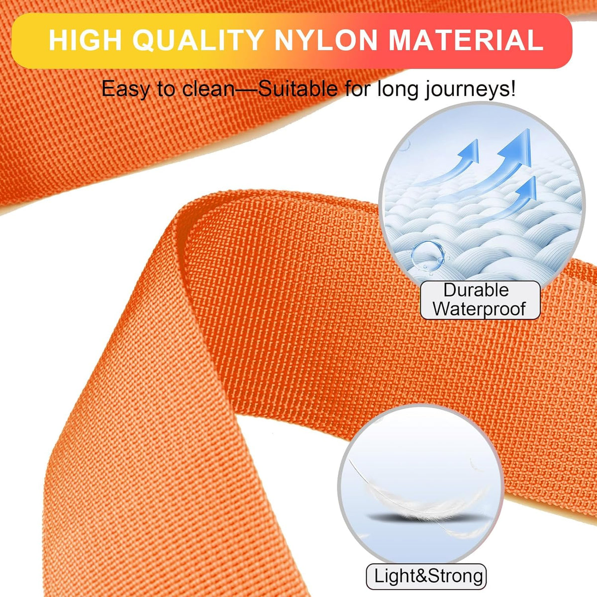 Luggage Straps for Suitcases TSA Approved, Travel Belt Suitcase Belt, Suitcase Straps TSA Approved, Luggage Belt Strap TSA Approved, Travel Straps for Luggage, Luggage Band Bag Straps, Orange