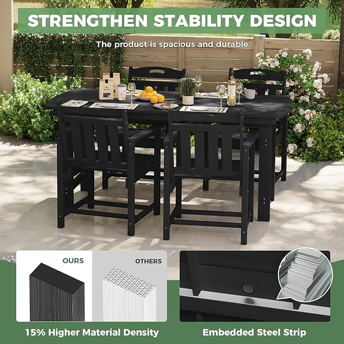 HDPE Outdoor Patio Dining Set