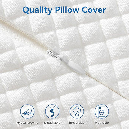 AM AEROMAX 26" Queen Size Contour Memory Foam Pillow, Cervical Pillow for Neck Pain Relief, Neck Orthopedic Sleeping Pillows for Side, Back and Stomach Sleepers