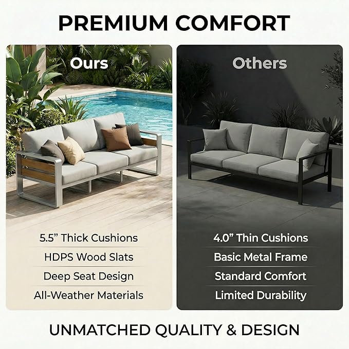 ZANDOR Aluminum Outdoor Patio Furniture