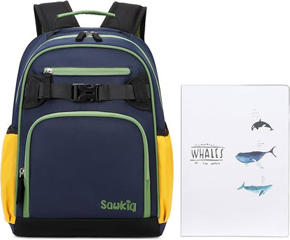 Lightweight Small Backpack for Kids Kindergarten Preschool Backpacks for Boys Ages 2-4-6 (Indigo)