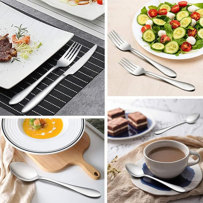 LIANYU 48-Piece Silverware Set for 8