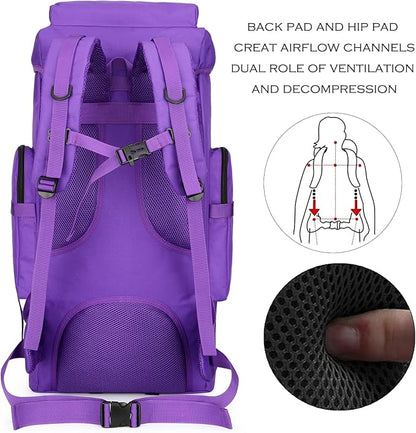 Hiking Backpack for Men 70L/100L Camping Backpack Military Rucksack Molle 3 Days Assault Pack for Climbing