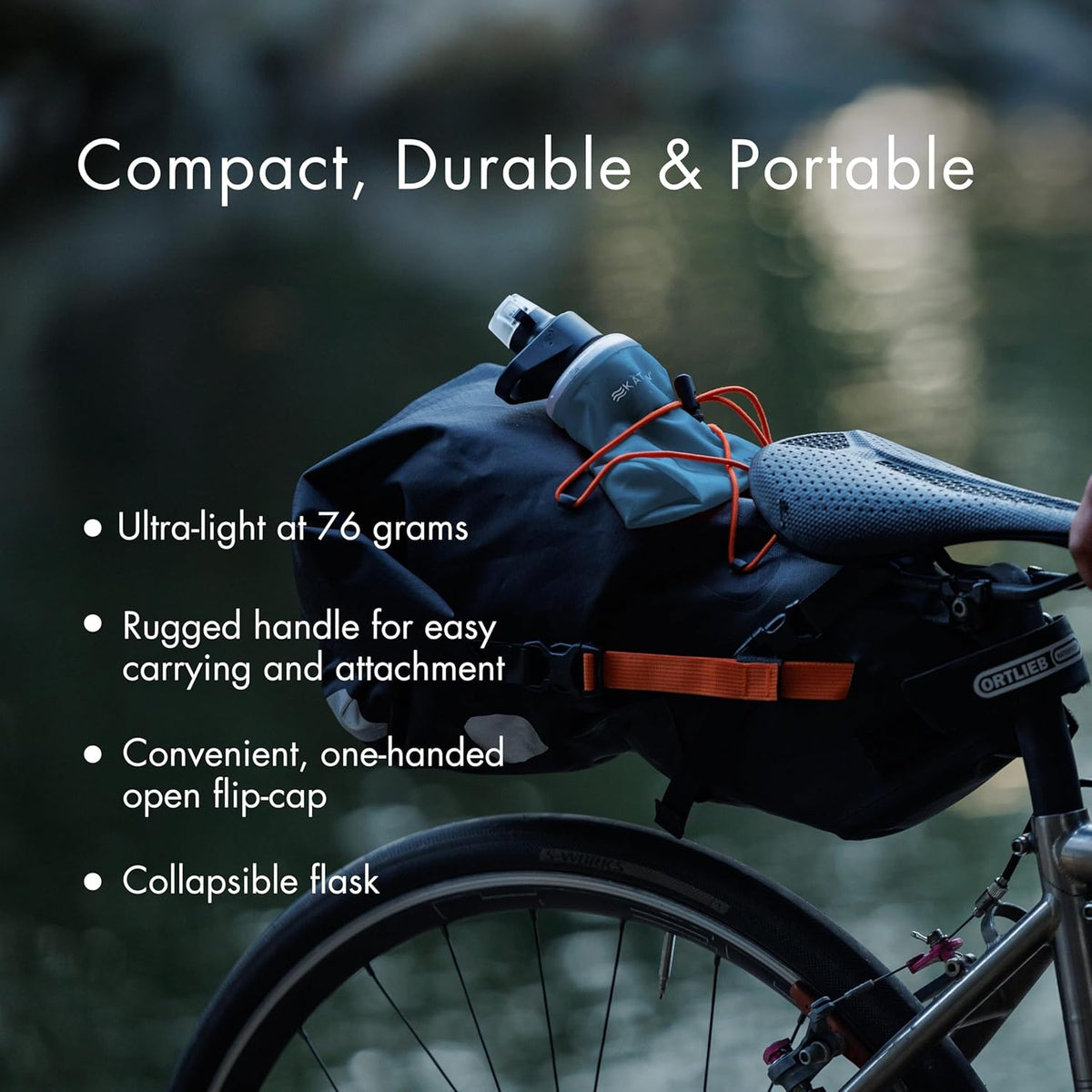 Katadyn BeFree 1.0L Ultralight Collapsible Water Filter Bottle for Hiking, Camping, Backpacking
