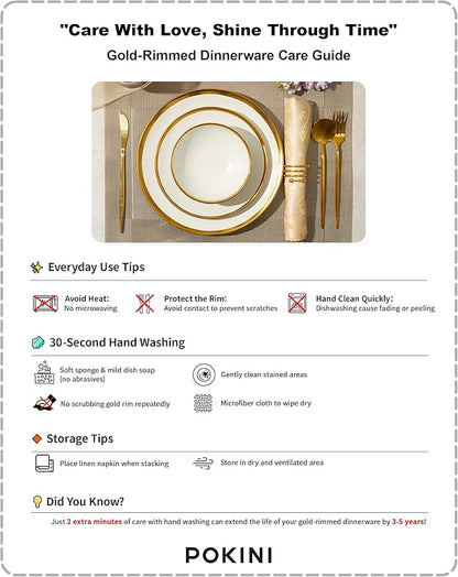 White Luxury Plates and Bowls Sets, 12 Piece Porcelain Dinnerware Sets Service for 4, Modern Dinner Plates Set, Gold Rim Dish Set for Wedding Anniversary Birthday