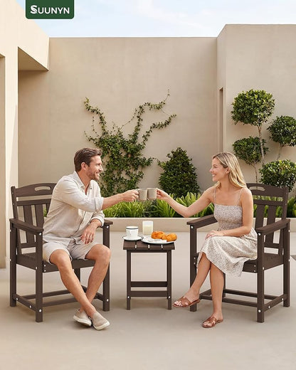 Set of 2 Weatherproof Patio Chairs