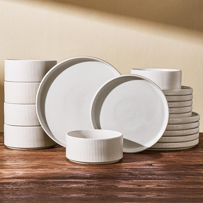 Stoneware Dinnerware Sets, Reactive Glaze Dishes Set