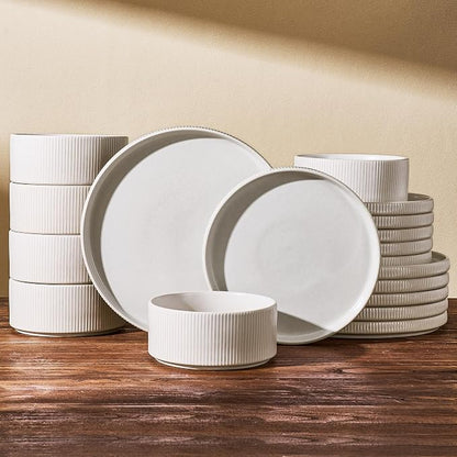 Stoneware Dinnerware Sets, Reactive Glaze Dishes Set