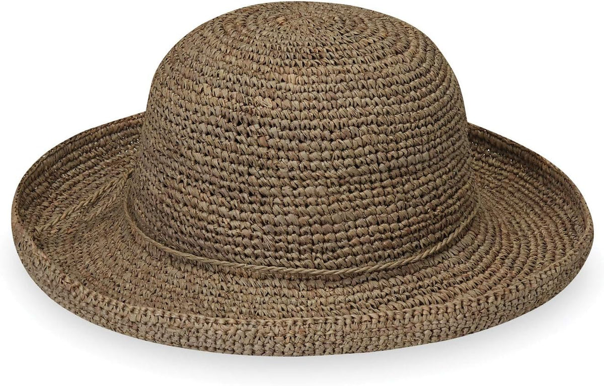 Wallaroo Hat Company – Women’s Petite Catalina Sun Hat – Wide Brim, Natural Fiber, Adjustable Sizing for Smaller Crown Sizes